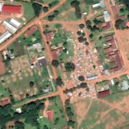 Satellitbild över marknad