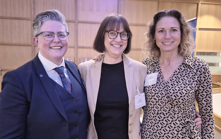 Anna Danielsson, Maria Andrée och Pernilla Nilsson (Vetenskapsrådet).
